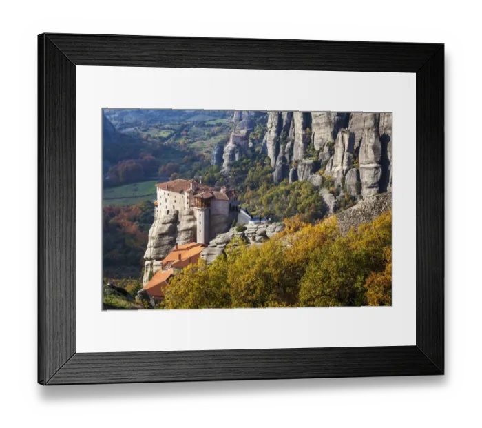 Framed Print : Holy Monastery of Rousanou Framed Print : Holy Monastery of Rousanou