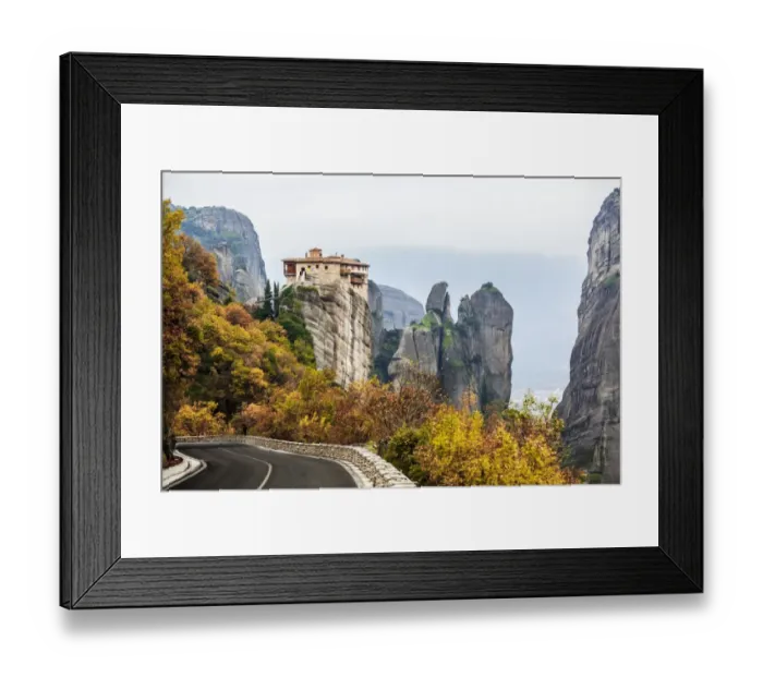Framed Print : Monastery Rousanou Framed Print : Monastery Rousanou