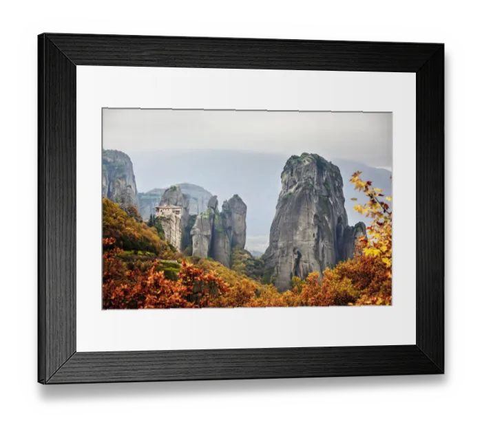Framed Print : Monastery Rousanou Framed Print : Monastery Rousanou