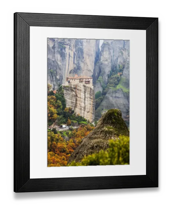 Framed Print : Monastery Rousanou Framed Print : Monastery Rousanou