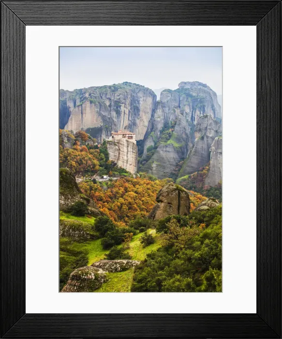 Framed Print : Monastery Rousanou Framed Print : Monastery Rousanou