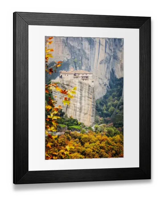 Framed Print : Monastery Rousanou Framed Print : Monastery Rousanou