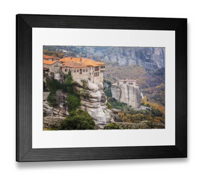 Framed Print : Monasteries perched on cliffs Framed Print : Monasteries perched on cliffs