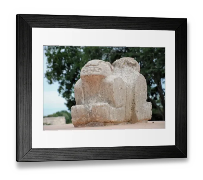 Framed Print : Ancient Mayan Two Headed Jaguar Throne, Uxmal Framed Print : Ancient Mayan Two Headed Jaguar Throne, Uxmal