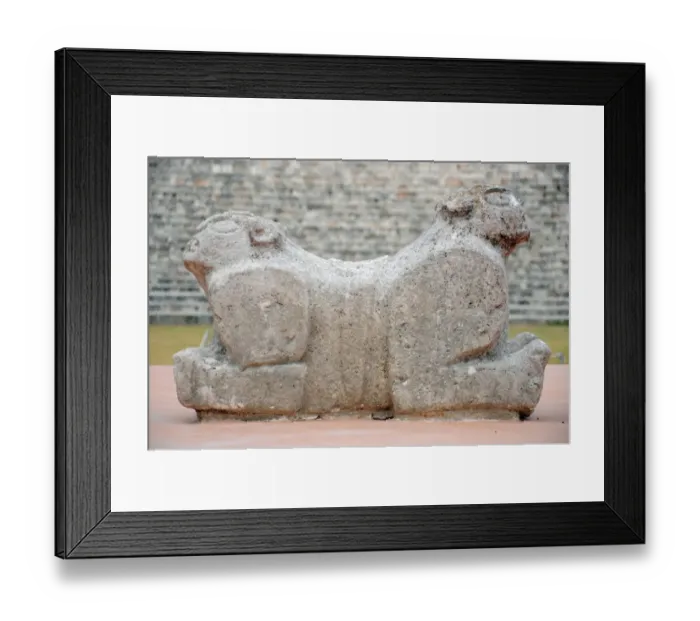 Framed Print : Ancient Mayan Two Headed Jaguar Throne, Uxmal Framed Print : Ancient Mayan Two Headed Jaguar Throne, Uxmal