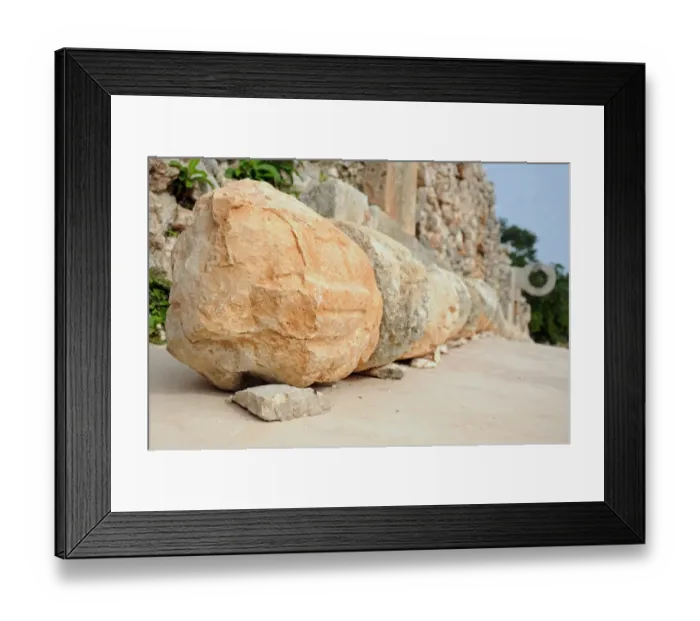 Framed Print : Ancient Mayan Ball Court and Stone Goal Ring, Uxmal Framed Print : Ancient Mayan Ball Court and Stone Goal Ring, Uxmal