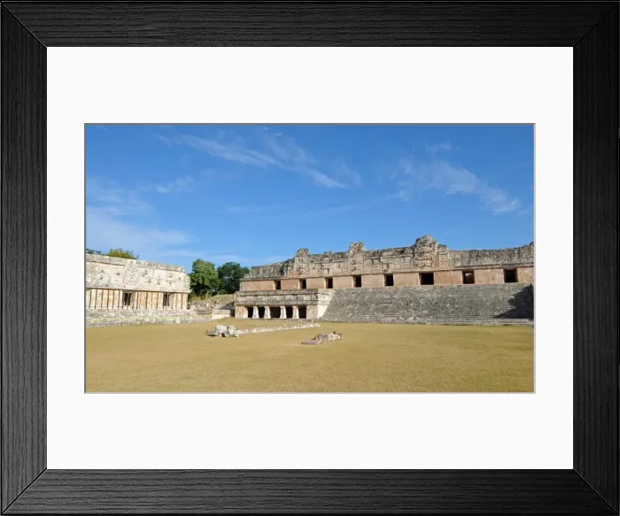Framed Print : Mayan Nunnery Quadrangle Buildings