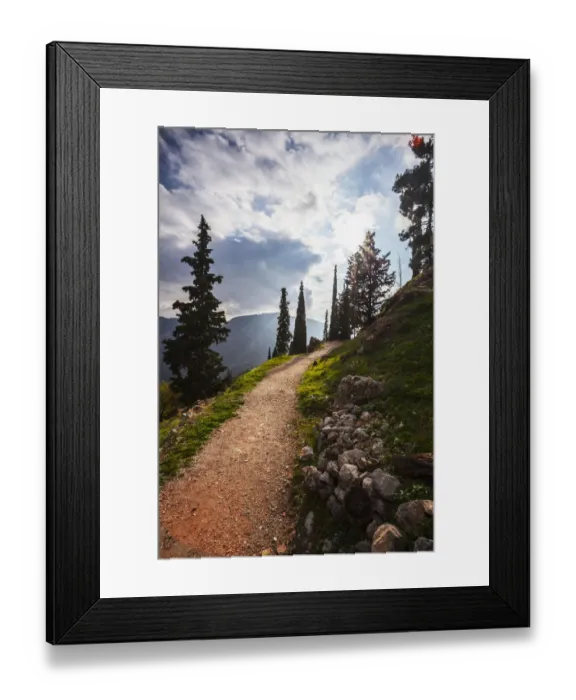Framed Print : Walking path on Mount Parnassus Framed Print : Walking path on Mount Parnassus