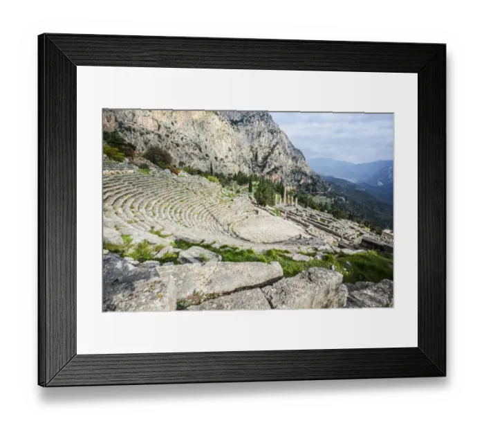 Framed Print : Ruins of Delphi Theatre Framed Print : Ruins of Delphi Theatre