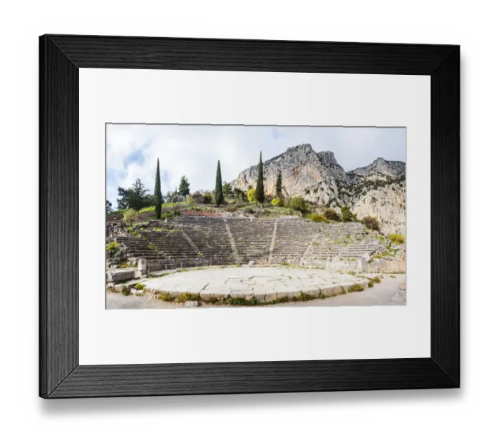 Framed Print : Ruins of Delphi Theatre Framed Print : Ruins of Delphi Theatre