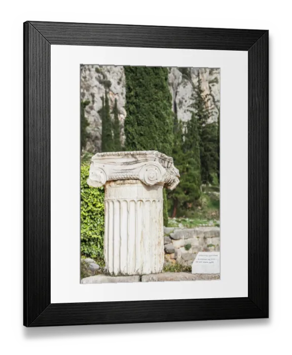 Framed Print : Ruins of a column and capitol Framed Print : Ruins of a column and capitol