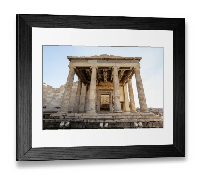 Framed Print : The Erechtheion, an ancient Greek temple on the North side of the Acropolis Framed Print : The Erechtheion, an ancient Greek temple on the North side of the Acropolis
