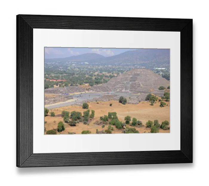Framed Print : Teotihuacan Step Pyramid and Ancient Ruins Framed Print : Teotihuacan Step Pyramid and Ancient Ruins