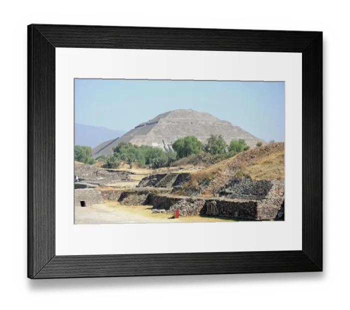 Framed Print : Teotihuacan Pyramid of the Sun, Mexico Framed Print : Teotihuacan Pyramid of the Sun, Mexico