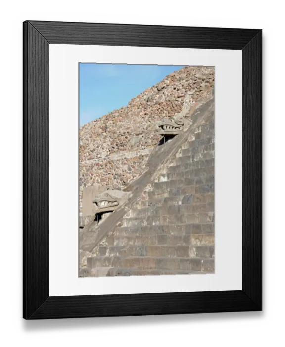 Framed Print : Temple of Feathered Serpent Pyramid, Teotihuacan Framed Print : Temple of Feathered Serpent Pyramid, Teotihuacan
