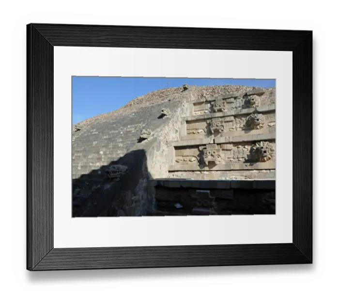 Framed Print : Temple of Feathered Serpent Pyramid, Teotihuacan Framed Print : Temple of Feathered Serpent Pyramid, Teotihuacan