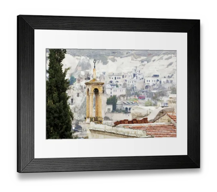 Framed Print : Man-made cave dwellings Framed Print : Man-made cave dwellings