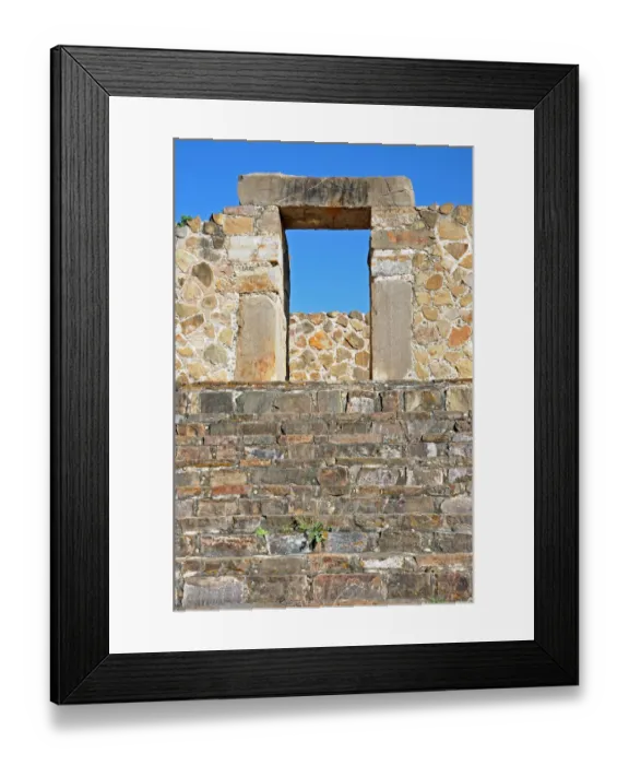 Framed Print : Ancient Zapotec Platform Steps and Archway Framed Print : Ancient Zapotec Platform Steps and Archway