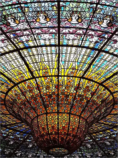 Skylight of the Palau de la Musica Catalana
