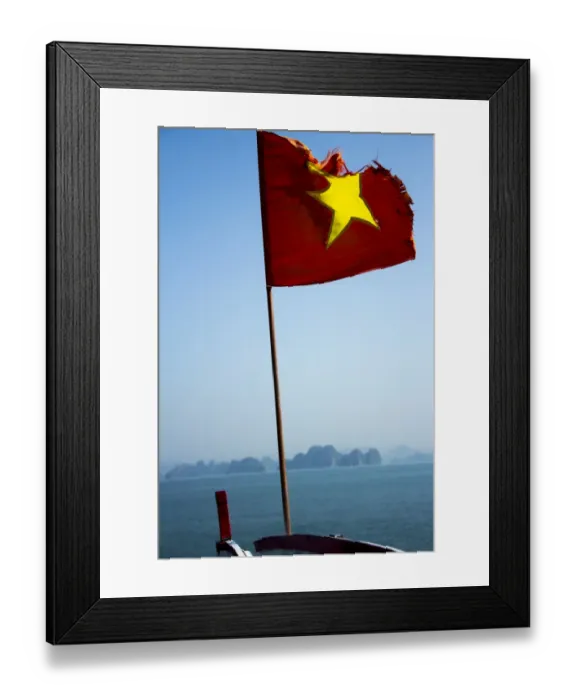 Framed Print : Vietnamese flag waving Framed Print : Vietnamese flag waving