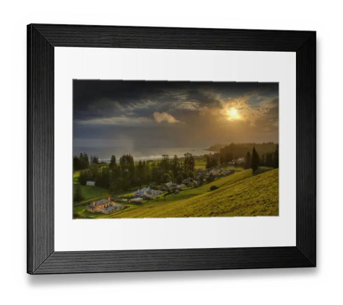 Framed Print : Sunset at Elizabeth lookout Framed Print : Sunset at Elizabeth lookout