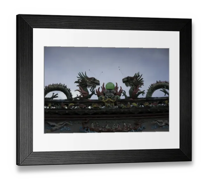 Framed Print : Dragons at Trieu Chau temple. Hoi An Framed Print : Dragons at Trieu Chau temple. Hoi An
