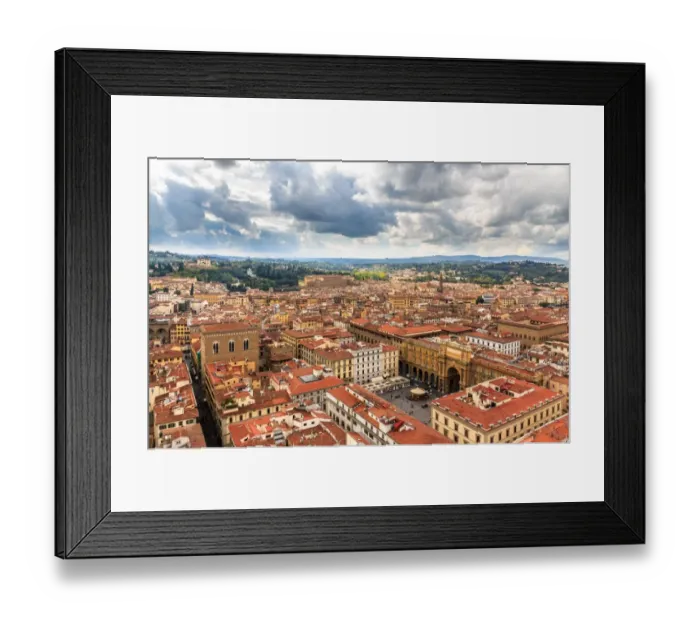 Framed Print : View over Florence with storm clouds Framed Print : View over Florence with storm clouds