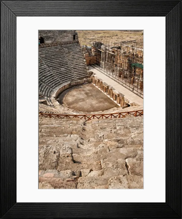 Framed Print : hierapolis theatre Framed Print : hierapolis theatre