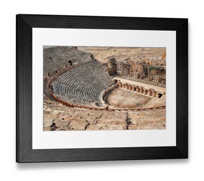 Framed Print : Hierapolis Theatre Framed Print : Hierapolis Theatre
