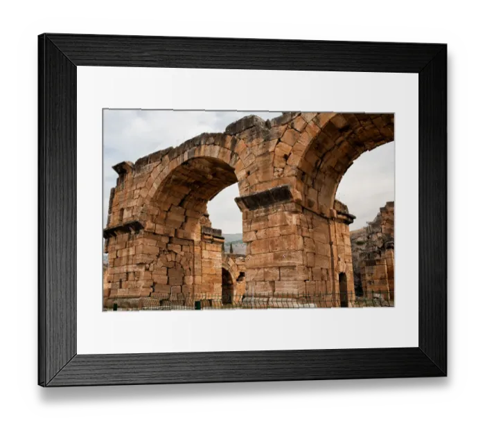 Framed Print : Basilica bath in Hierapolis Holy City Framed Print : Basilica bath in Hierapolis Holy City