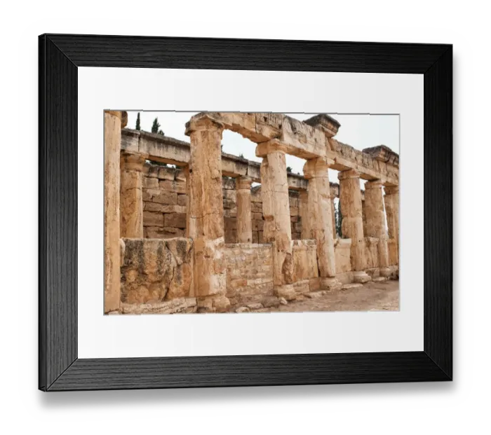 Framed Print : Frontinus street - The main thoroughfare of Hierap