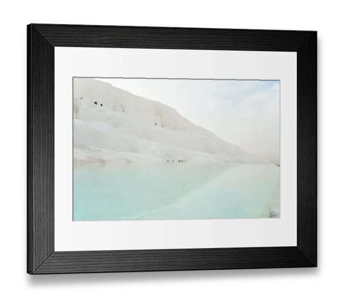 Framed Print : White travertine terrace at Pamukkale Framed Print : White travertine terrace at Pamukkale
