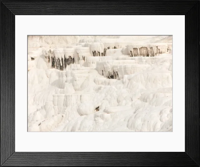 Framed Print : White travertine terrace at Pamukkale Framed Print : White travertine terrace at Pamukkale