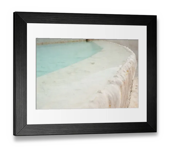 Framed Print : White travertine terrace at Pamukkale Framed Print : White travertine terrace at Pamukkale