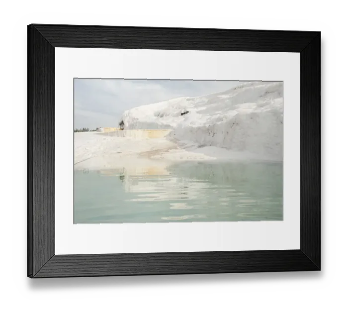 Framed Print : white travertine terrace at Pamukkale Framed Print : white travertine terrace at Pamukkale