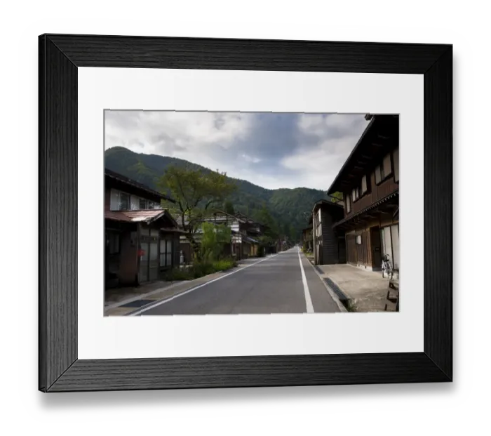 Framed Print : Traditional Japanese houses in Shirakawago Village Framed Print : Traditional Japanese houses in Shirakawago Village
