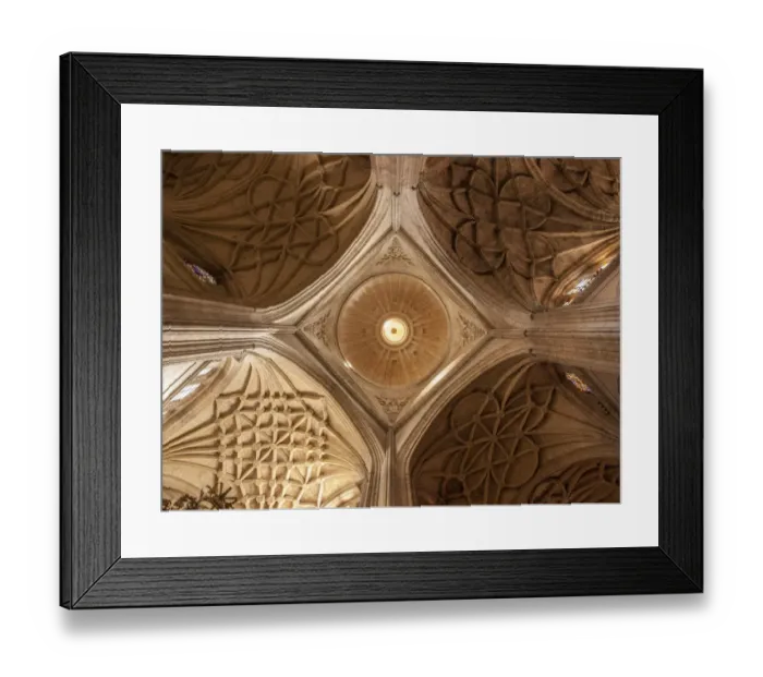 Framed Print : Inside of the Cathedral of Segovia, ceiling detail Framed Print : Inside of the Cathedral of Segovia, ceiling detail