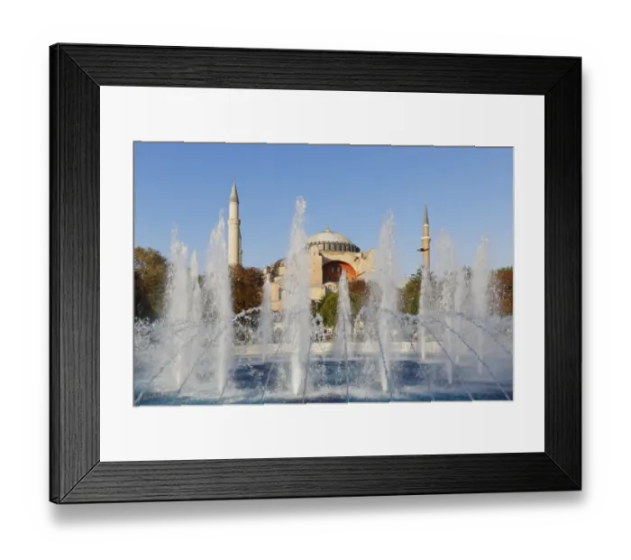 Framed Print : Hagia Sophia, fountain at Ayasofya Meydani, Sultanahmet, Istanbul, European side, Istanbul Province, Turkey, European side Framed Print : Hagia Sophia, fountain at Ayasofya Meydani, Sultanahmet, Istanbul, European side, Istanbul Province, Turkey, European side