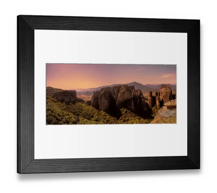 Framed Print : Meteora Panorama Framed Print : Meteora Panorama