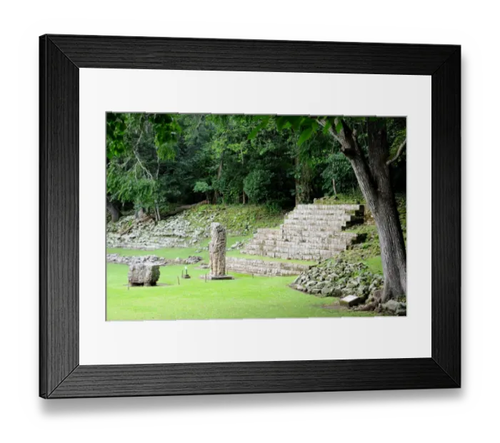 Framed Print : Mayan Stela D and Altar, Great Plaza of Copan Framed Print : Mayan Stela D and Altar, Great Plaza of Copan