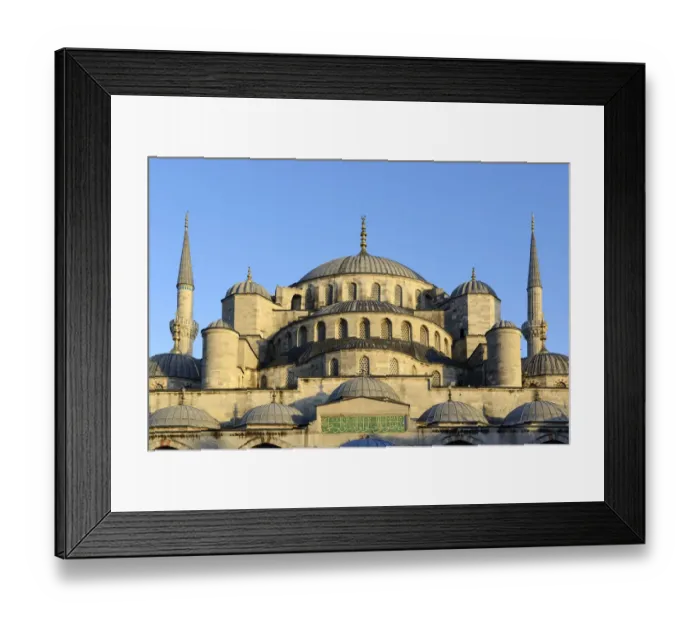 Framed Print : Blue Mosque, also Sultan Ahmed Mosque, Sultan Ahmet Camii, UNESCO World Heritage Site, European side, Istanbul, Turkey Framed Print : Blue Mosque, also Sultan Ahmed Mosque, Sultan Ahmet Camii, UNESCO World Heritage Site, European side, Istanbul, Turkey