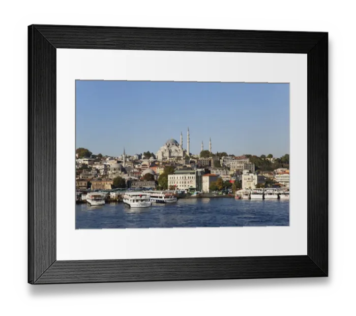 Framed Print : Middle, Suleymaniye Mosque, left, Rustem Pasha Mosque, Eminonu, Golden Horn, Istanbul, european side, Turkey, Europe, PublicGround Framed Print : Middle, Suleymaniye Mosque, left, Rustem Pasha Mosque, Eminonu, Golden Horn, Istanbul, european side, Turkey, Europe, PublicGround