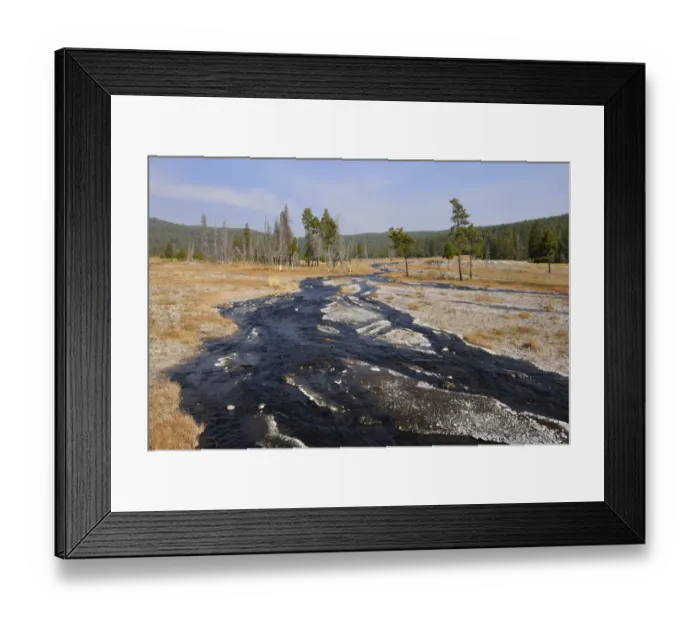 Framed Print : Small stream at Firehole Lake Drive, autumn Framed Print : Small stream at Firehole Lake Drive, autumn