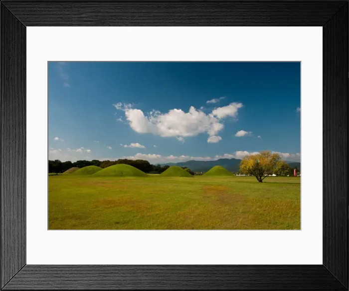 Framed Print : Tumuli in Gyeongju Framed Print : Tumuli in Gyeongju