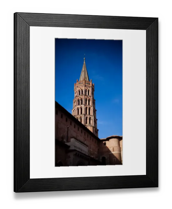 Framed Print : Tower of Basilique Saint-Sernin in Toulouse Framed Print : Tower of Basilique Saint-Sernin in Toulouse