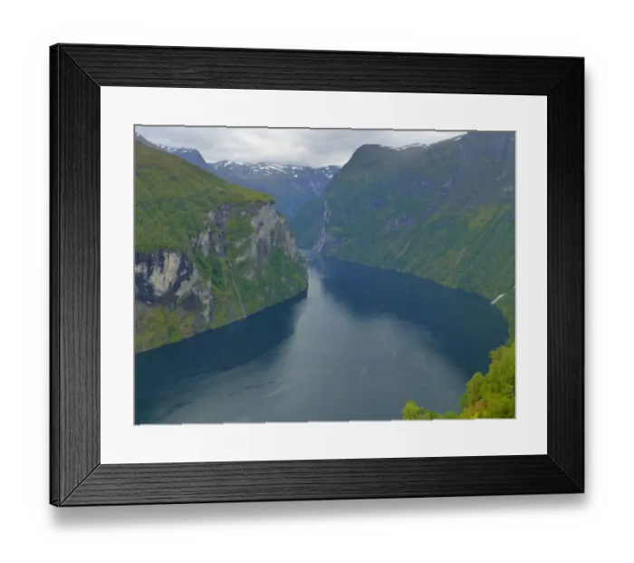 Framed Print : View on the Geiranger fjord, Norway Framed Print : View on the Geiranger fjord, Norway