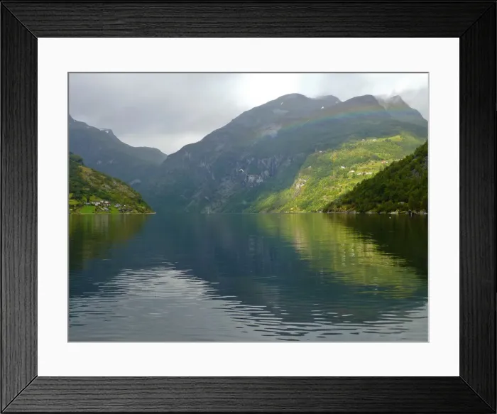 Framed Print : Geirangerfjord seen from Geiranger Framed Print : Geirangerfjord seen from Geiranger