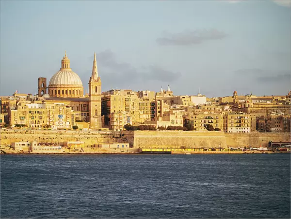 View of Valletta city (Malta) from the bay