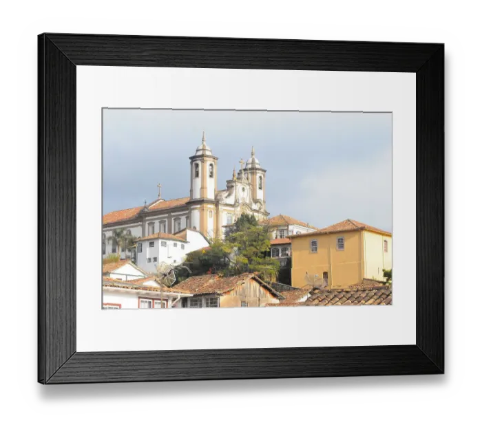 Framed Print : Ouro Preto - Brazil (XVIII century) Framed Print : Ouro Preto - Brazil (XVIII century)