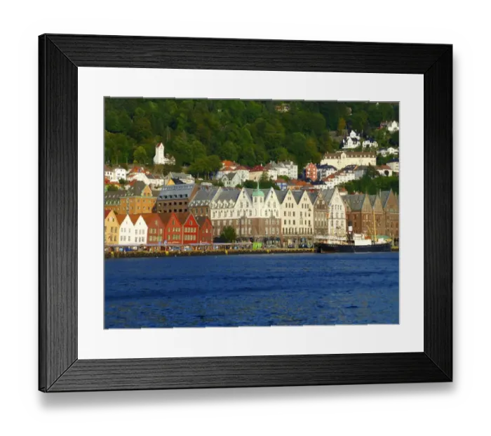 Framed Print : Bergen, Norway Framed Print : Bergen, Norway